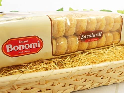 Forno Bonomi Savoiardi Ladyfingers, Italian Biscuits, 7 Oz / 200 G, Cream, (303483) - Contain Wheat Flour And Egg. May Contain Traces Of Milk Derivatives And Soy., Lady Fingers Coffee Biscuits