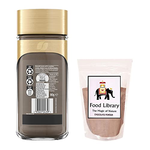 FOOD LIBRARY THE MAGIC OF NATURE Coffee (Gold Smooth Coffee) + Coffee Powder 100Gm, Bottle