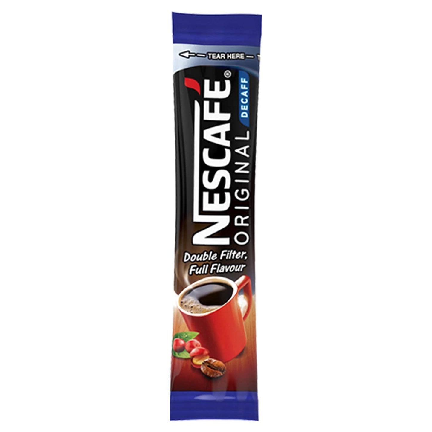 Nescafe Original Decaffeinated Double Filtered Coffee Sticks, Sachets, 0.06 Oz / 1.8 G, 20 Pack