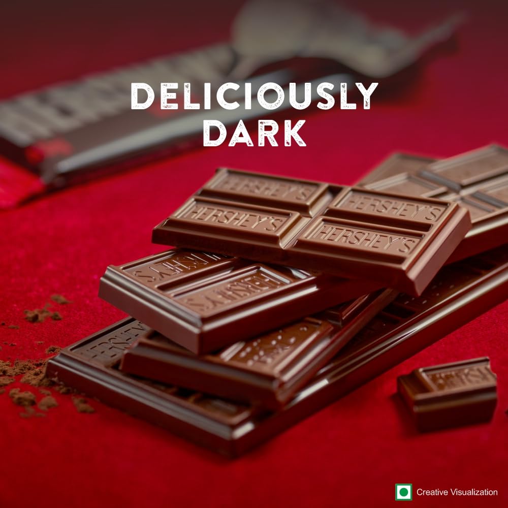 HERSHEY'S Dark Bar | Deliciously Dark Cocoa Rich Chocolate - 100 Gm