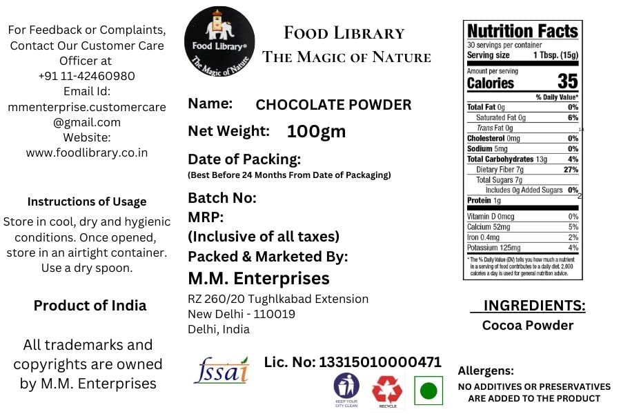 FOOD LIBRARY THE MAGIC OF NATURE Coffee (Gold Smooth Coffee) + Coffee Powder 100Gm, Bottle