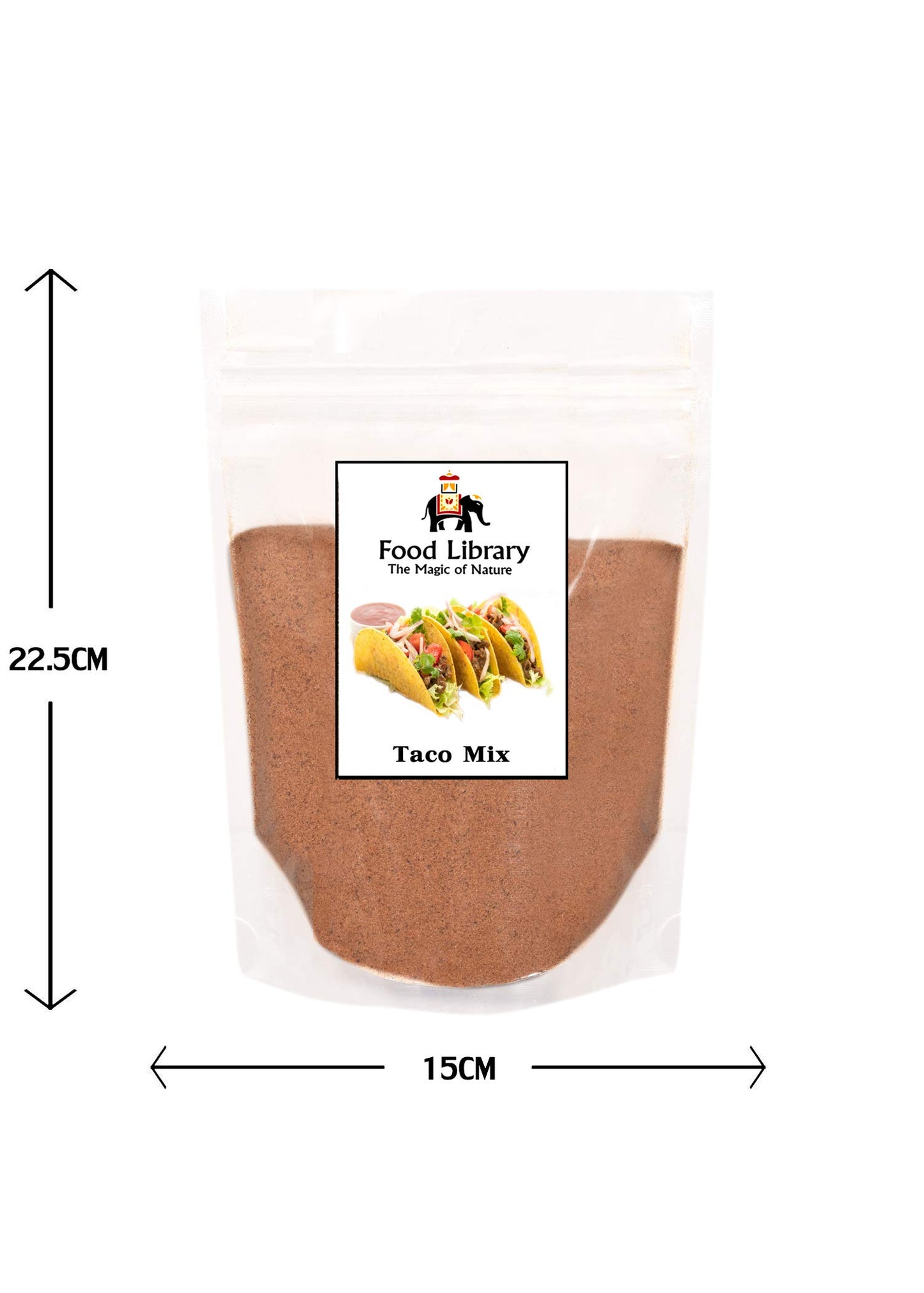 Food Library The Magic Of Nature World Flavours | Epicurean Spices | Global Seasonings | International Spices. (200gm, Mexican Taco Seasoning Mix)
