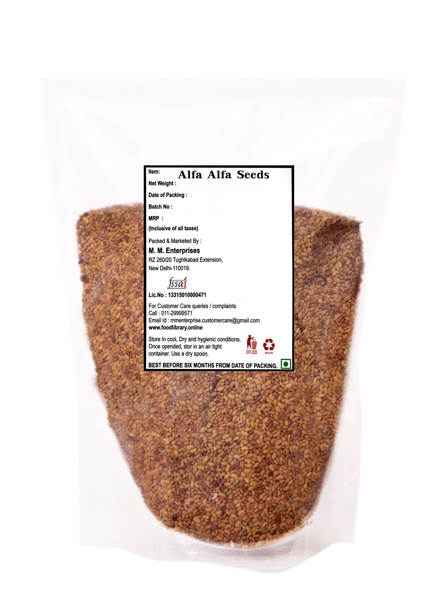 Food Library Alfa Alfa Seeds (400g)