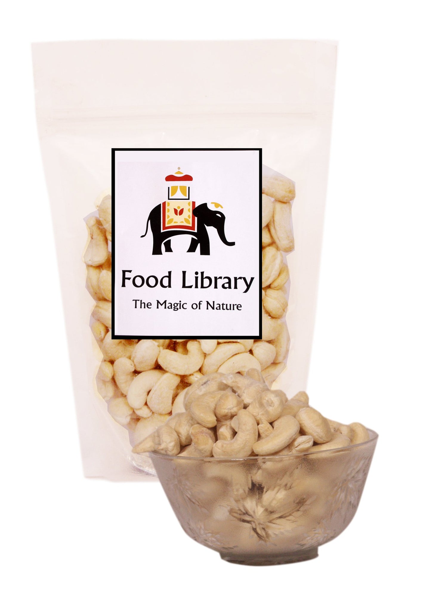 Food Library The Magic Of Nature Roasted and Salted Cashew Nuts - Kaju (400 g)