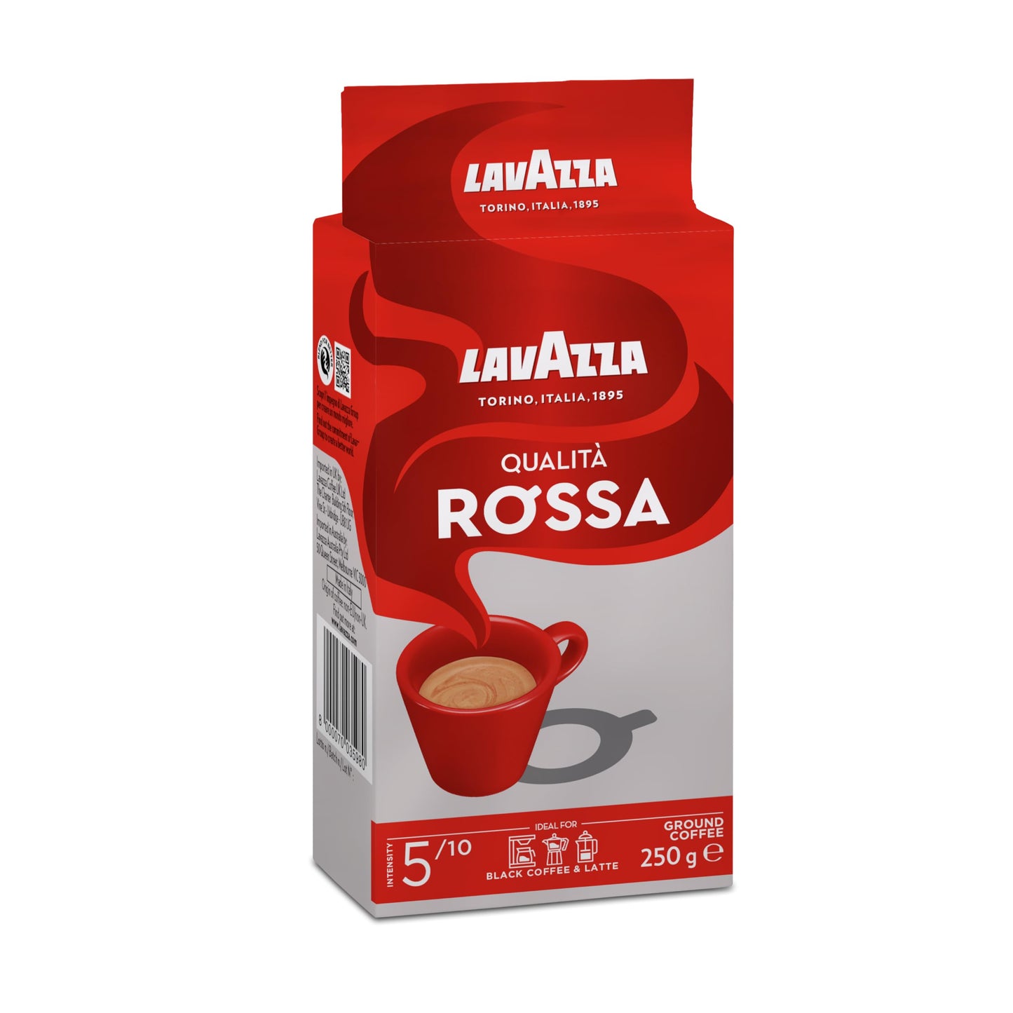 LAVAZZA Qualit Rossa 250 Gm - Ground, Original, Box