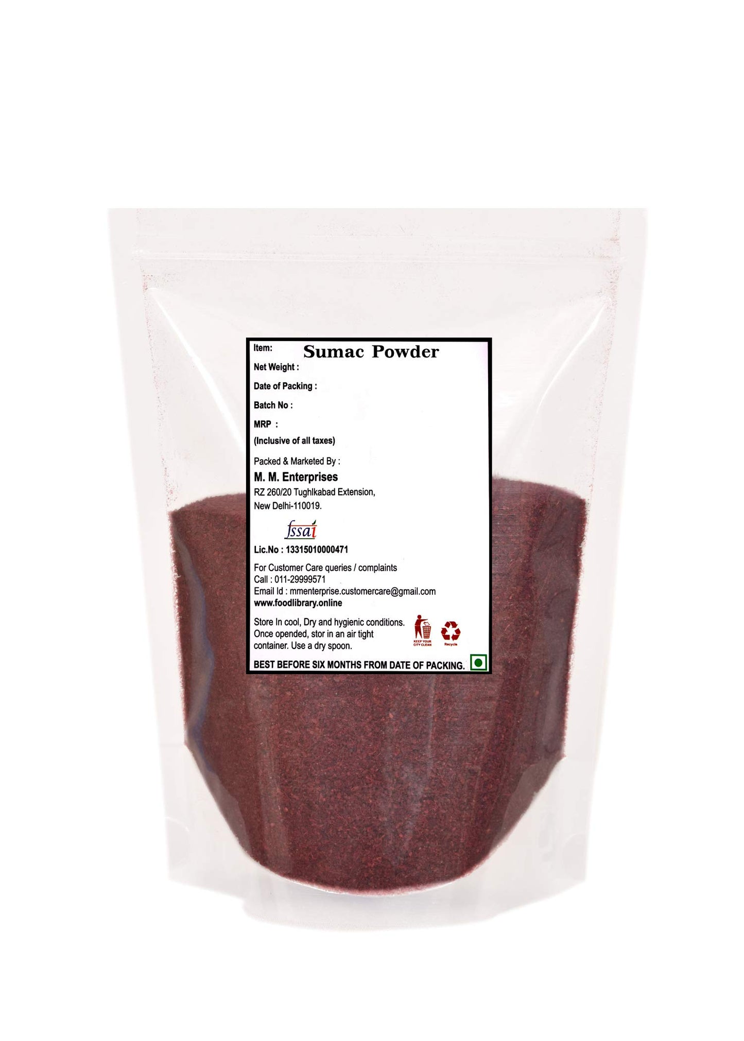 Food Library The Magic Of Nature World Flavours | Epicurean Spices | Global Seasonings | International Spices. (200gm, Sumac Berries Powder)