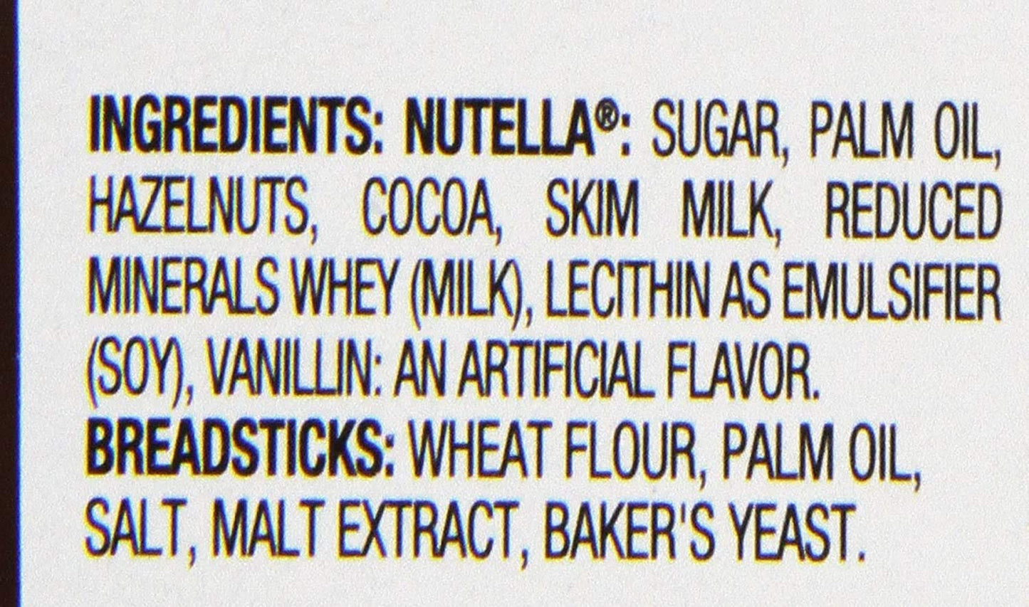 Nutella Ferrero & Go Hazelnut Spread & Malted Bread sticks, 48g (Pack of 2)