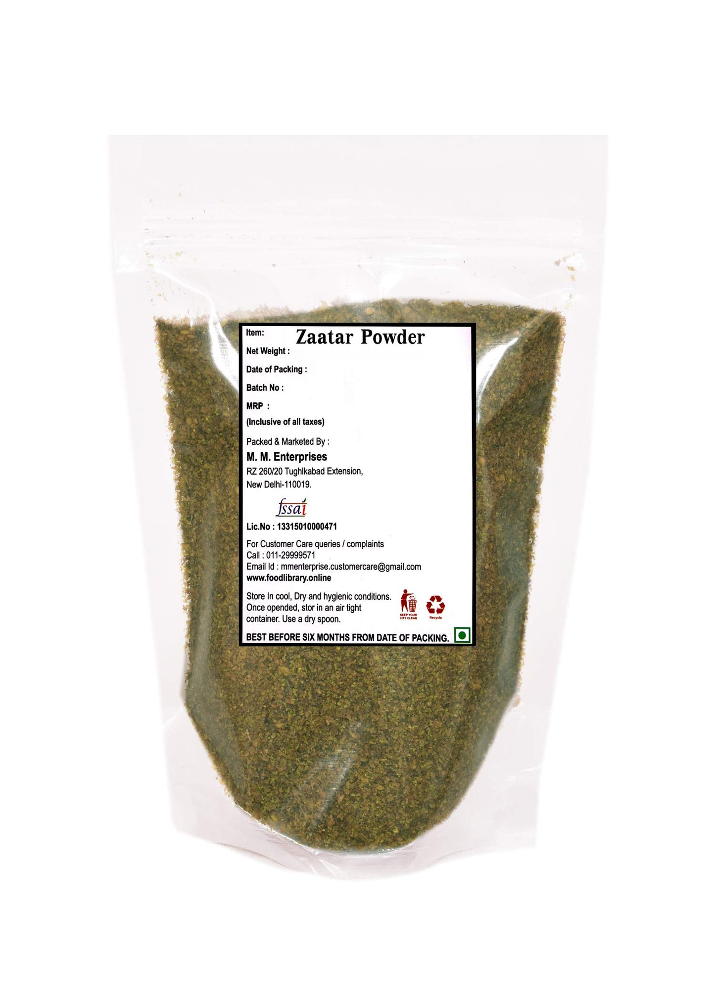 Food Library The Magic Of Nature World Flavours | Epicurean Spices | Global Seasonings | International Spices. (200gm, Middle Eastern Zaatar/Zatar Powder)