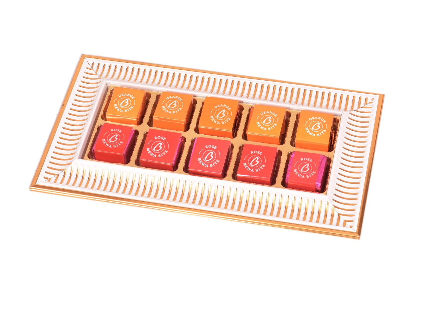 Food Library The Magic Of Nature Mewa Bite | Nutty Delight | Gourmet Treat | Rich & Nutty | Royal & Elegant Gift Tray (Orange & Rose Mewa Bites .)