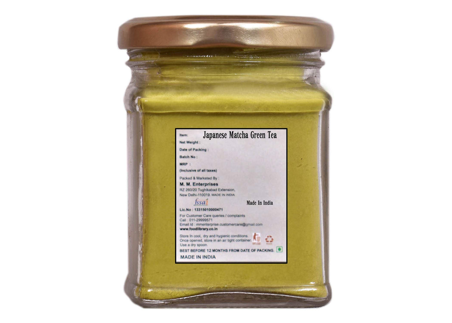 Food Library The Magic of Nature Japanese Matcha Green Tea Powder, 70g
