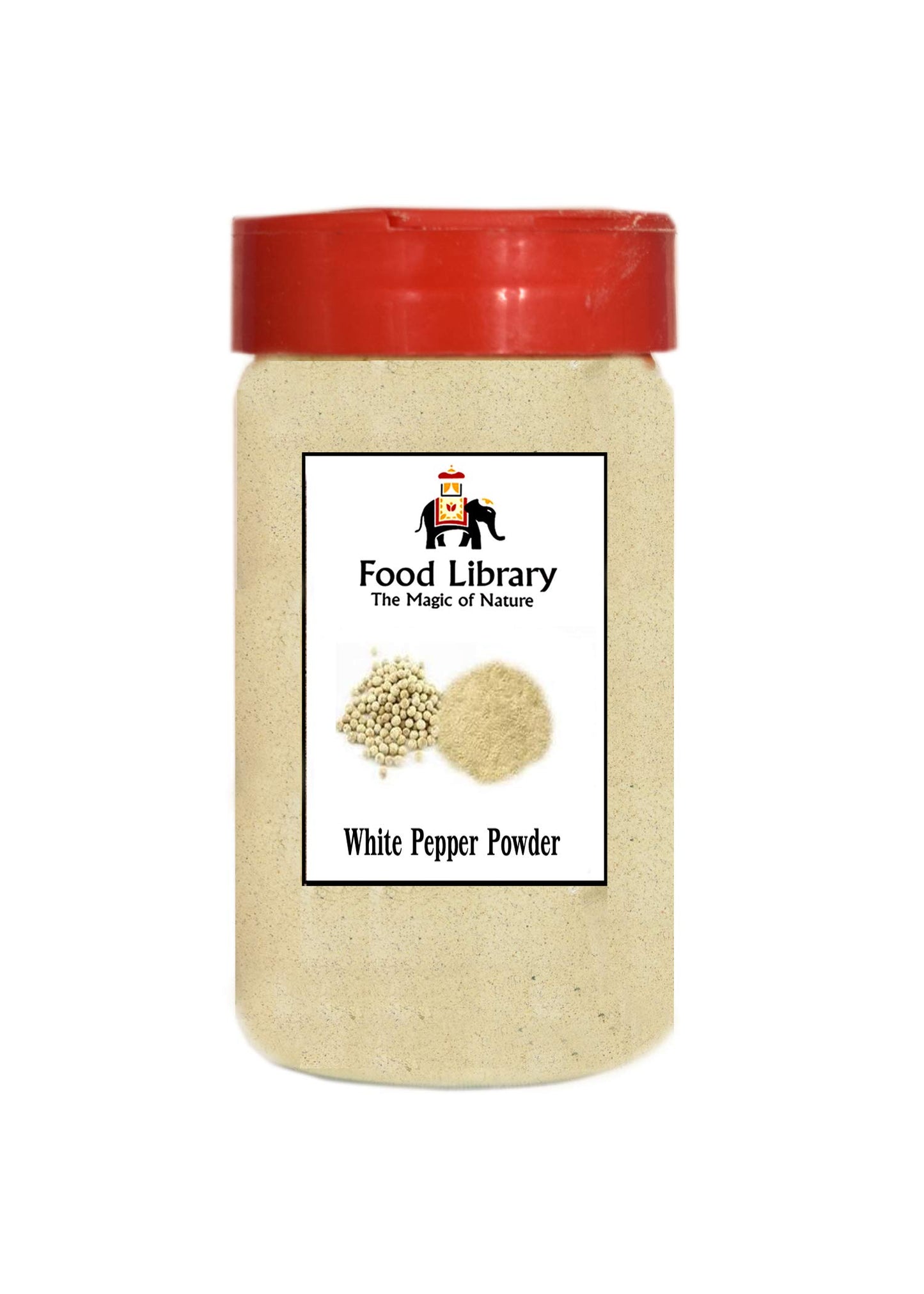 Food Library The Magic of Nature White Pepper Powder Sprinkler, 100g
