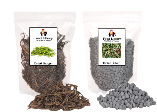 Food Library Combo of Rajasthani Dried Sangri + Ker, 200g Each