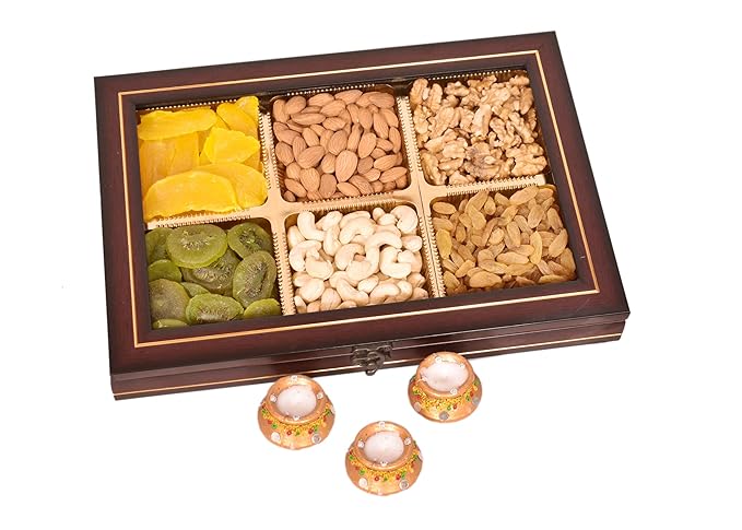 Food Library The Magic of Nature Diwali Special Dry Fruit Pack Gift Hamper (Assorted Dried & Dry Fruits)