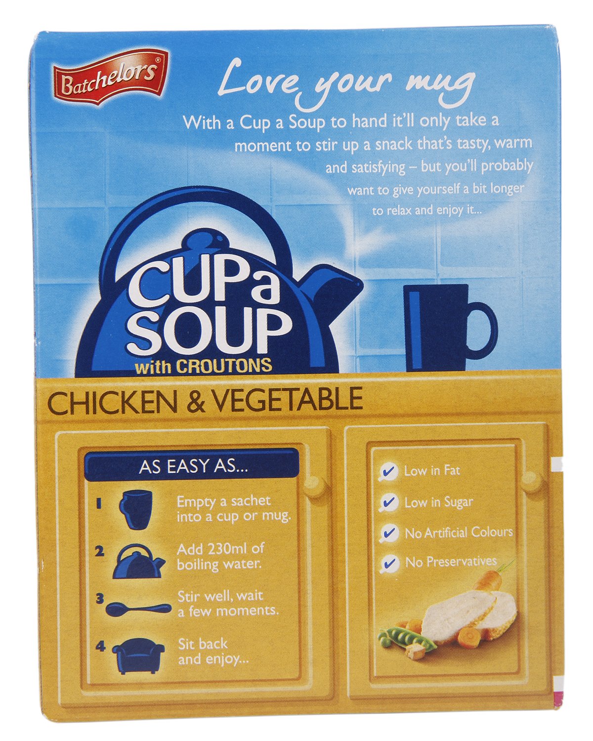 Batchelors Cup a Soup, Chicken and Vegetables with Croutons, 110g