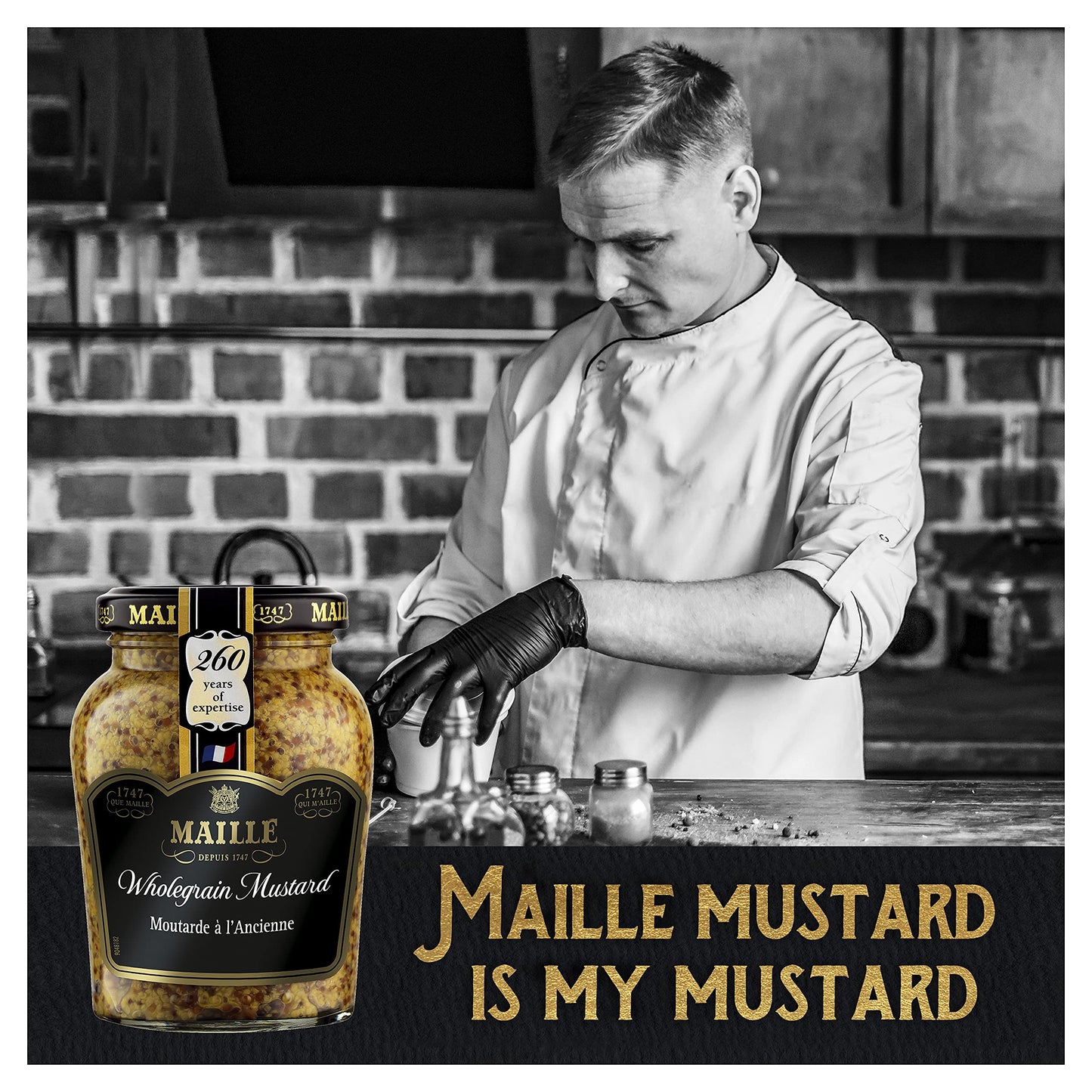 Maille Wholegrain Mustard, 7.41 oz ℮ 210 g