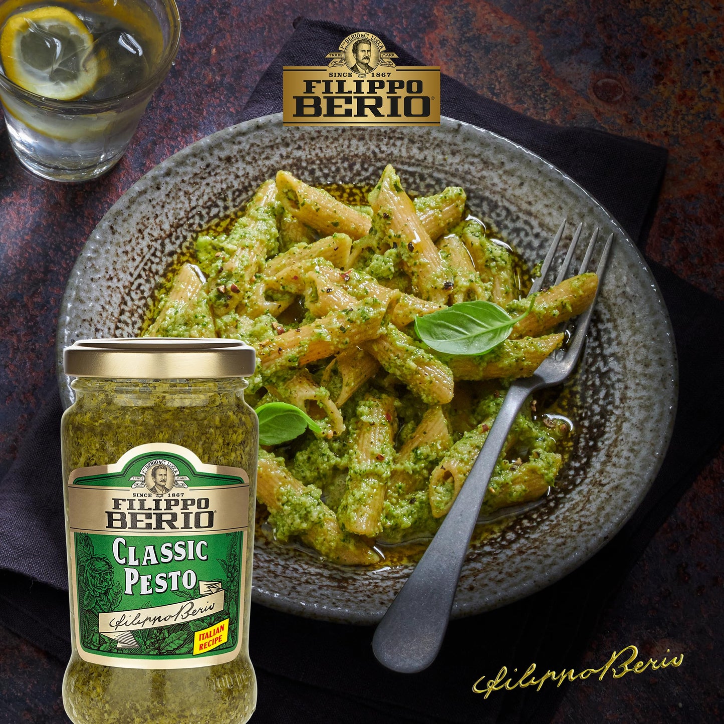 Filippo Berio Classic Pesto, 6.7 oz / 190 g,Green