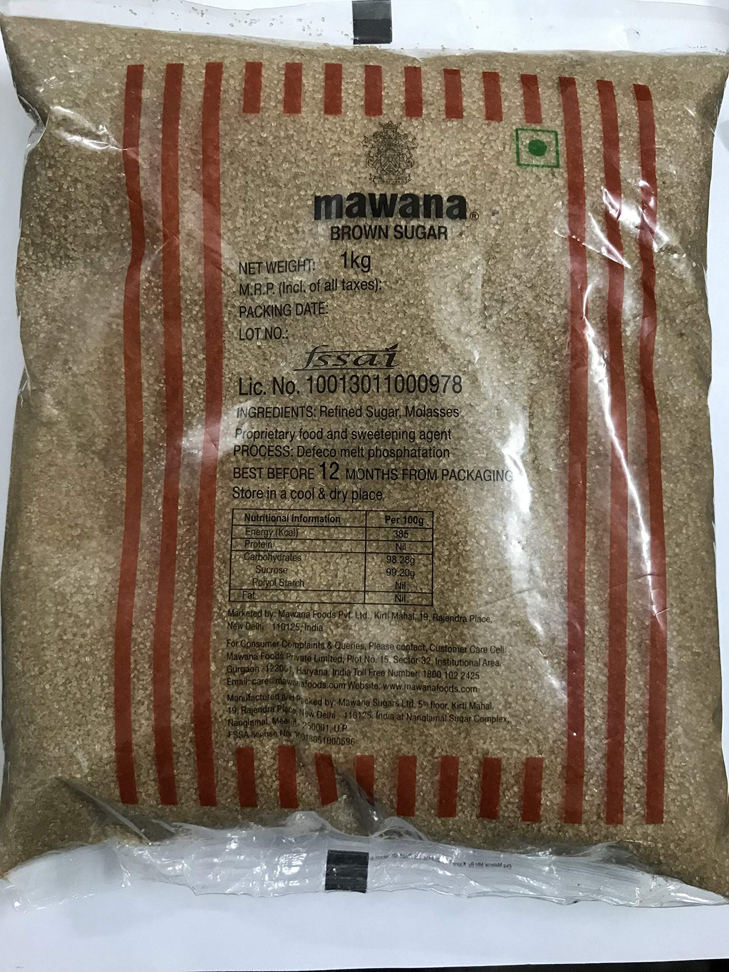 Mawana Select Brown Sugar, 1kg