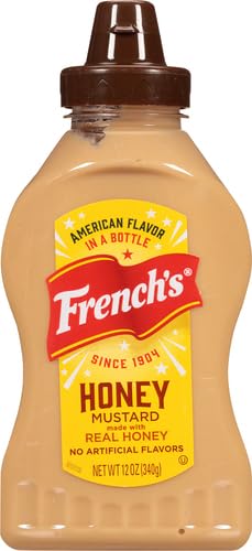 French’s Honey Mustard (340g) | Sweet & Tangy | Made With Real Honey | No Artificial Flavours | Perfectly Used in Vinaigrettes & Marinades