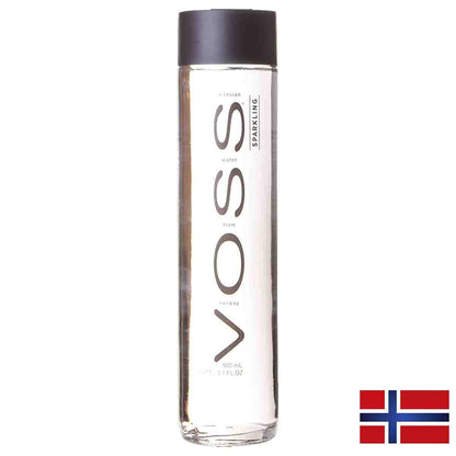 Voss Artesian Sparkling Water Glass Bottle, 375 ml