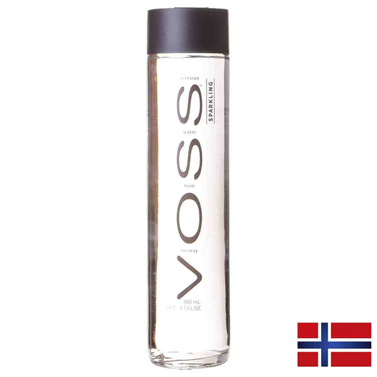 Voss Artesian Sparkling Water Glass Bottle, 375 ml