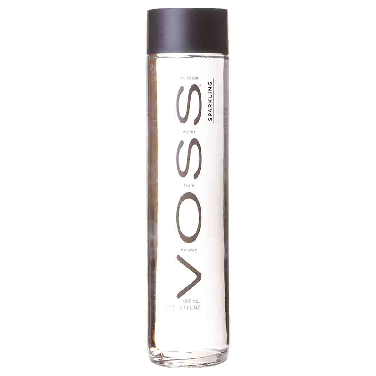 Voss Artesian Sparkling Water Glass Bottle, 375 ml