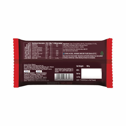 HERSHEY'S Dark Bar | Deliciously Dark Cocoa Rich Chocolate - 100 Gm