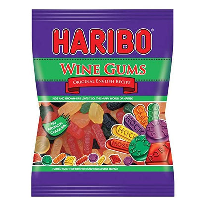 HARIBO Wine Gums Share Size, Dark Red, Raspberry, 160 g