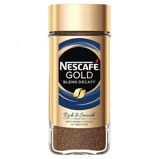 Nescafe Gold Blend Decaff Ground Coffee | Rich Aroma & Smooth Taste Glass Bottle, 3.35 Oz ? 95 G