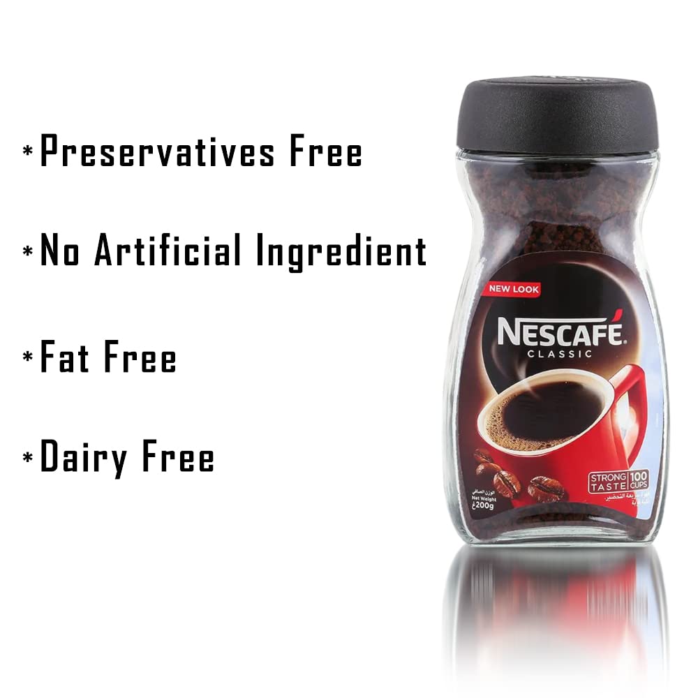 Nescafé Classic Coffee Powder Jar, 200 g