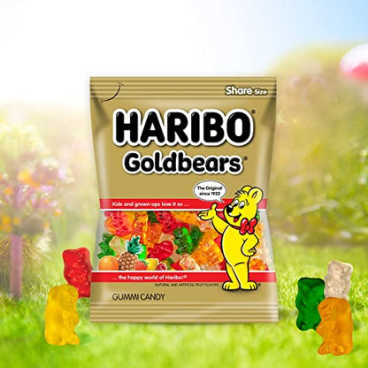 HARIBO Goldbears Share Size Assorted Jellies, 160 Gm, 3 Pack, Golden & White