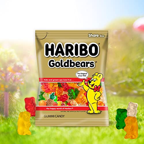 HARIBO Goldbears Share Size Assorted Jellies, 160 Gm, 3 Pack, Golden & White