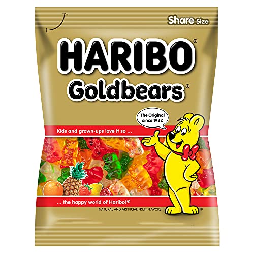 HARIBO Goldbears Share Size Assorted Jellies, 160 Gm, 3 Pack, Golden & White