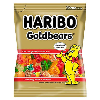HARIBO Goldbears Share Size Assorted Jellies, 160 Gm, 3 Pack, Golden & White