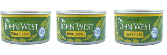 John West Tuna Chunks in Sunflower Oil (160 gm Each Pack of 3)