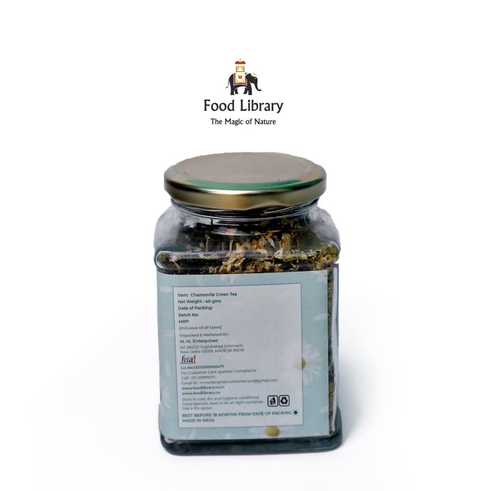 Food Library The Magic of Nature Chamomile Green Tea, 40g