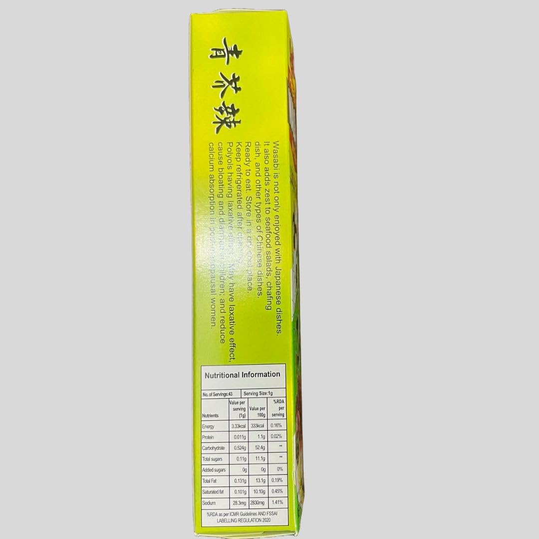 Food Library The Magic Of Nature Authentic Wasabi Paste - Fresh,Spicy,Perfect For Sushi & Sashimi (43gm) (Pack Of 1)