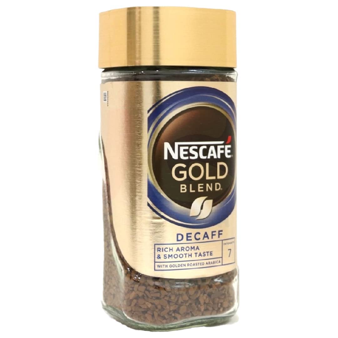Nescafe Gold Blend Decaff Ground Coffee Bottle|Rich Aroma & Smooth Taste, 3.35 Oz,95 G