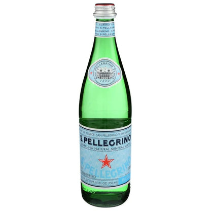 San Pellegrino Sparkling Natural Mineral Water Bottle, 4 x 750 ml