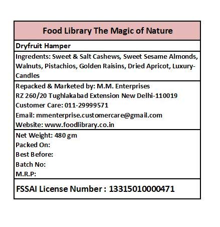 Food Library The Magic of Nature Diwali Exclusive Dry Fruits Gift Hamper (Assorted Dry Fruits)