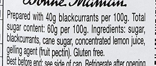 Bonne Maman Blackcurrant Conserve, Marmalade Fruit Jam, 13 oz ℮ 370 g