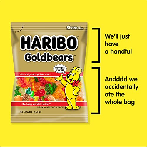 HARIBO Goldbears Share Size Assorted Jellies, 160 Gm, 3 Pack, Golden & White