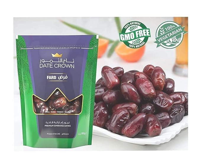 Date Crown Fard,500 G, previously_frozen, Ambient: room temperature