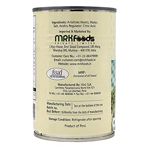 Freshos Hearts of Artichokes in Brine, 400 g, White & Teal, Medium