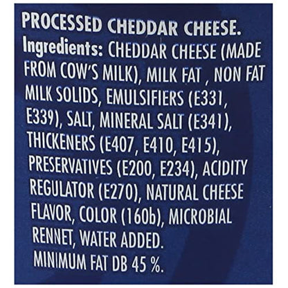 Kraft Cheddar Cheese, 4 x 190 g