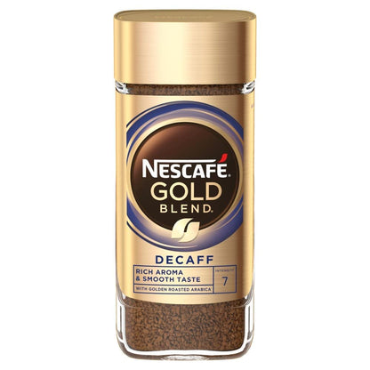 Nescafe Gold Blend Decaff Ground Coffee Bottle|Rich Aroma & Smooth Taste, 3.35 Oz,95 G