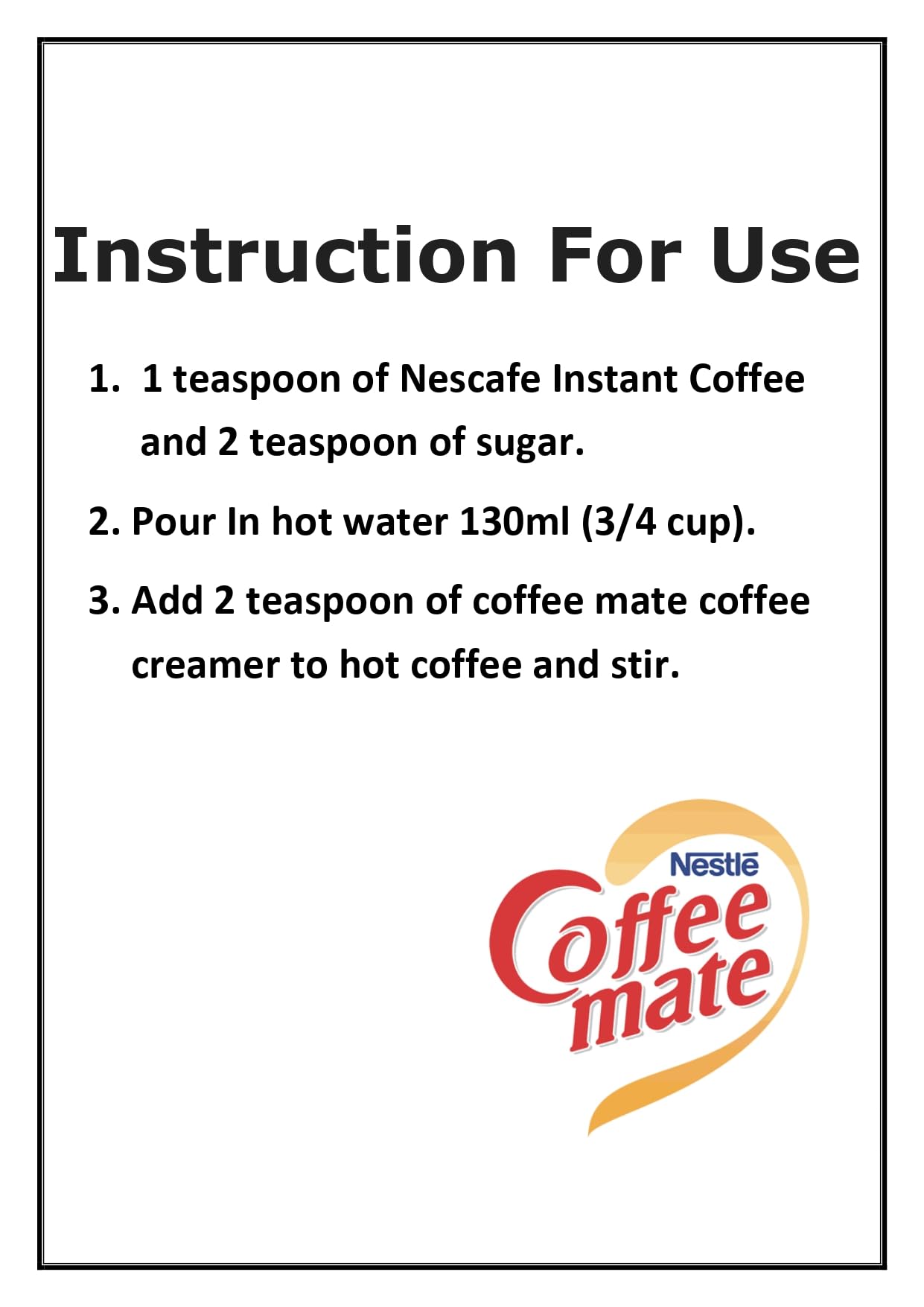 Nestlé Original Coffee Mate Richer & Creamer 400 Grams