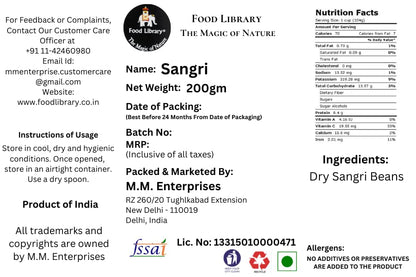 Food Library Combo of Rajasthani Dried Sangri + Ker, 200g Each