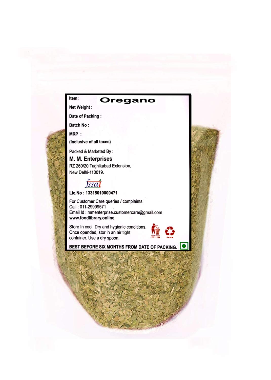 Food Library Oregano Herb (200gm)