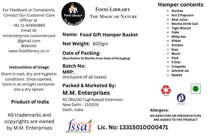 FOOD LIBRARY THE MAGIC OF NATURE Birthday/Anniversary/Christmas/Valentines/Diwali Chocolate Gift Hamper(Chocolate Obsession),500 Grams
