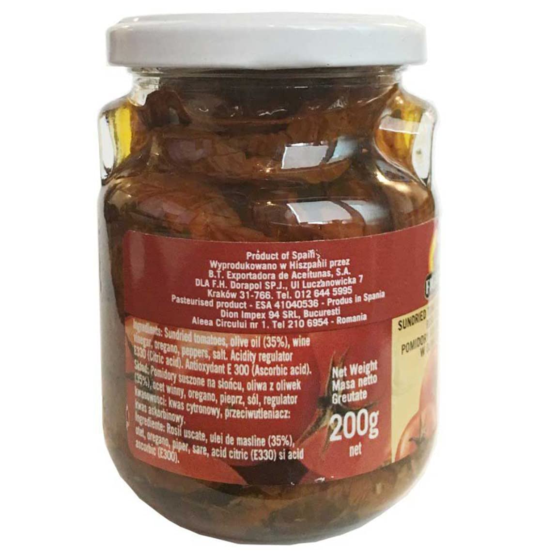 Figaro Sundried Tomatoes In Olive Oil, 7.05 oz ℮ 200 g
